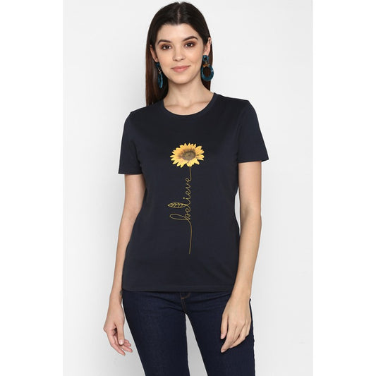 Women Navy T Shirt