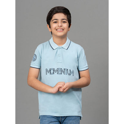 RedTape Air Force Blue T-Shirt for Boys | Comfortable and Durable