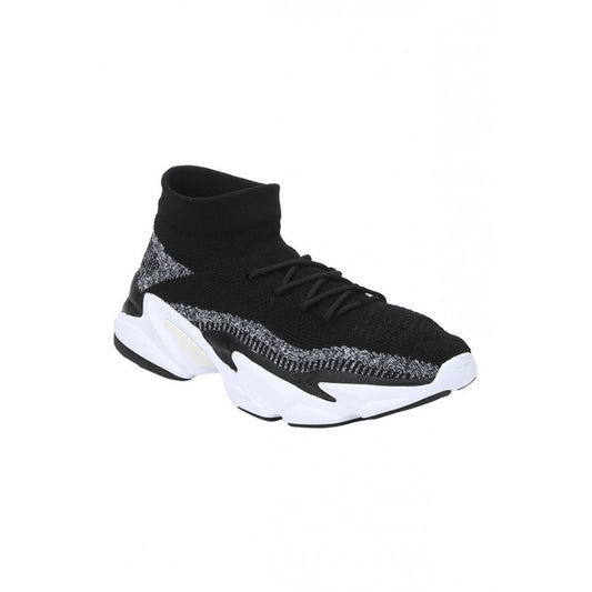 Men Black Walking Shoes