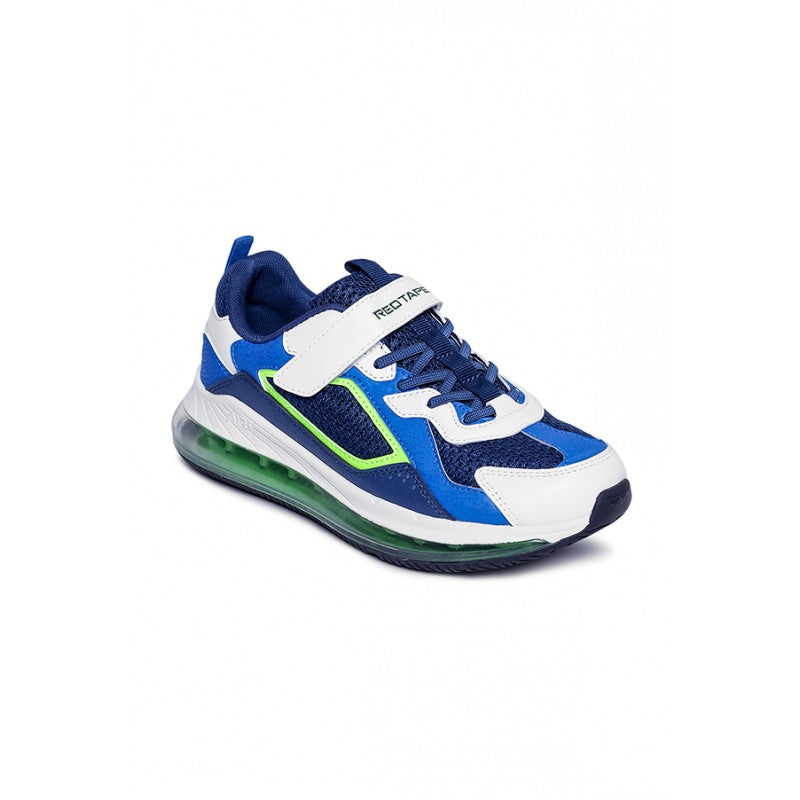 RedTape Unisex Kids White And Blue Sports Shoes