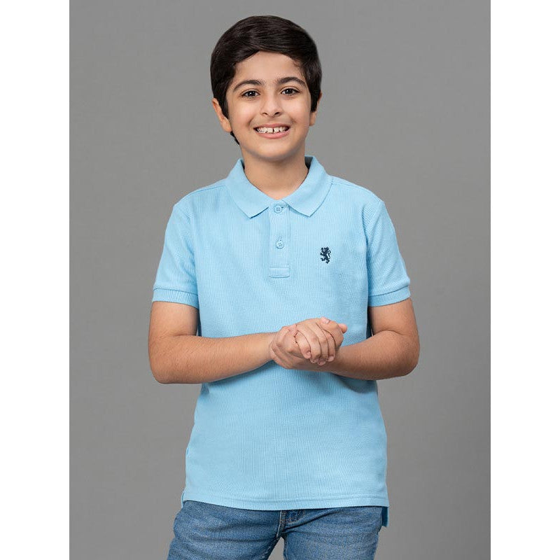 RedTape Sky Blue T-Shirt for Boys | Comfortable and Durable