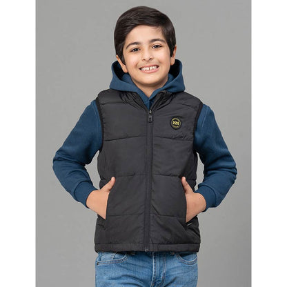 RedTape Black Jacket for Boys | Comfortable and Warm