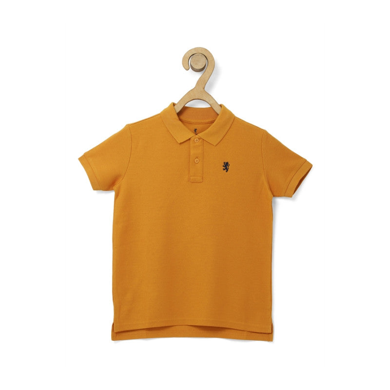 RedTape Mustard T-Shirt for Boys | Comfortable and Durable