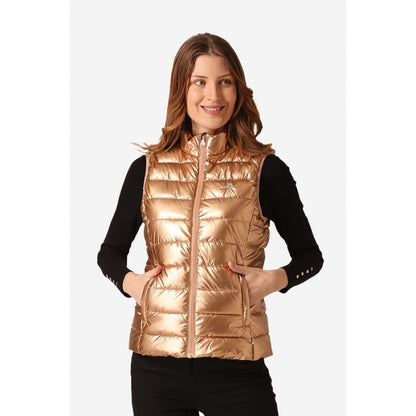 Women Metallic Gold Jacket