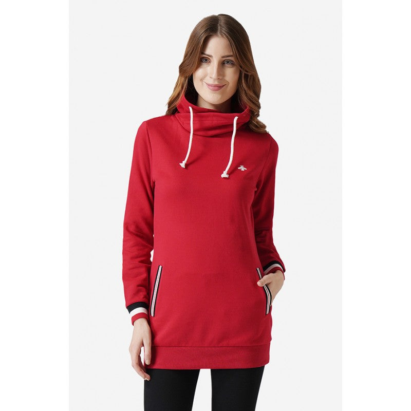 Women Red Sweatshirt