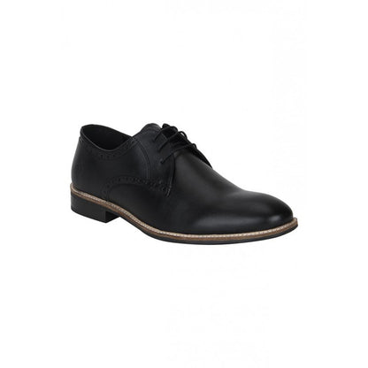 Bond Street by RedTape Men Black Derby Shoes