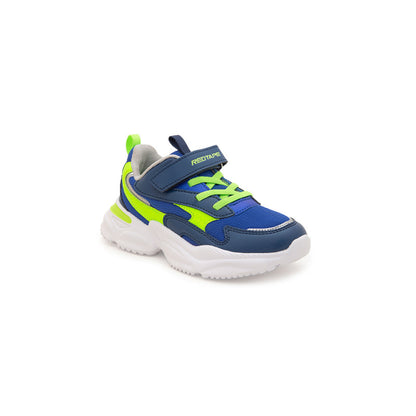 RedTape Unisex Kids Blue And Neon Green Sports Shoes