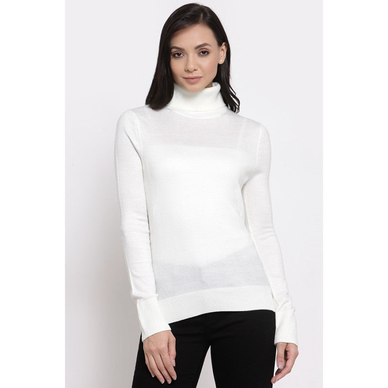 MODE by RedTape Women's Off White Sweater