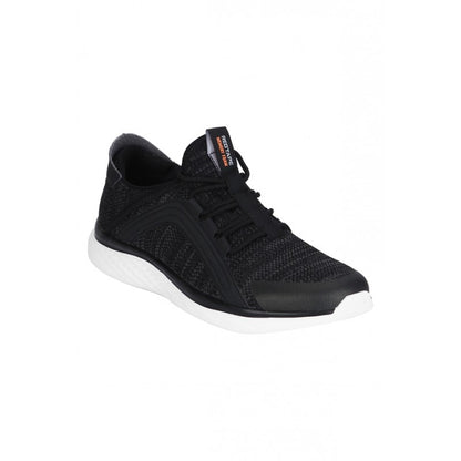 RedTape Men Black Walking Shoes