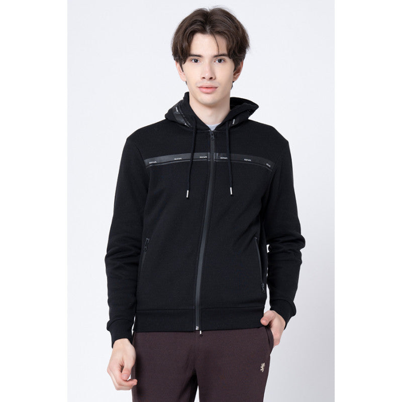 Men's Black Solid Hoodie - M / BLACK / 32*27*2.5