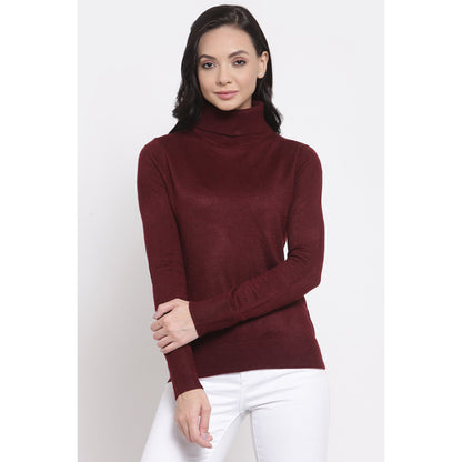 MODE by RedTape Women's Maroon Sweater