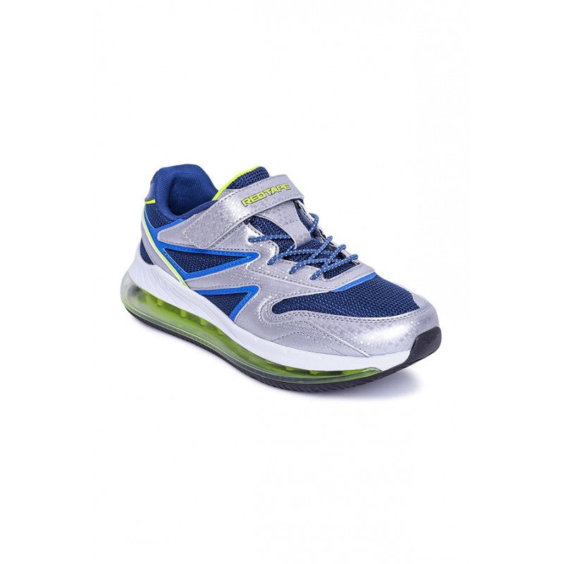 RedTape Unisex Kids Silver And Blue Sports Shoes