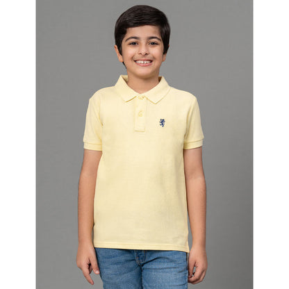 RedTape Lemon Yellow T-Shirt for Boys | Comfortable and Durable