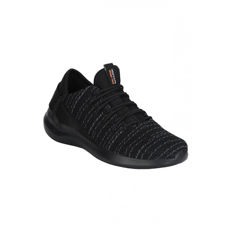 RedTape Men Black Walking Shoes