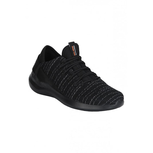 Men Black Walking Shoes