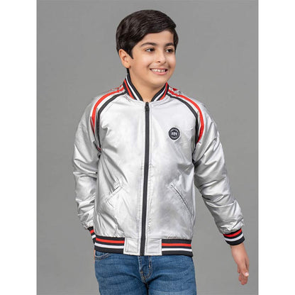 RedTape Silver Jacket for Boys | Comfortable and Warm