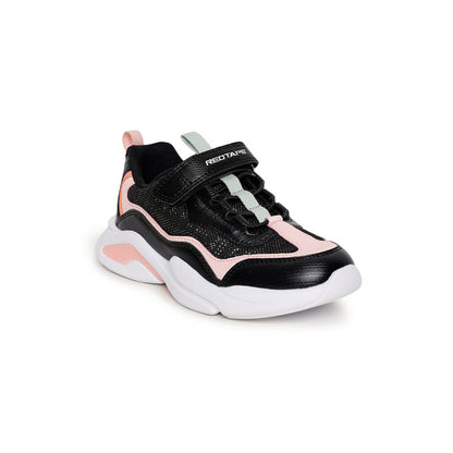 RedTape Unisex Kids Black And PInk Sports Shoes