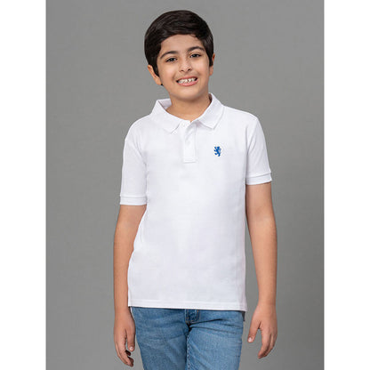 RedTape White T-Shirt for Boys | Comfortable and Durable