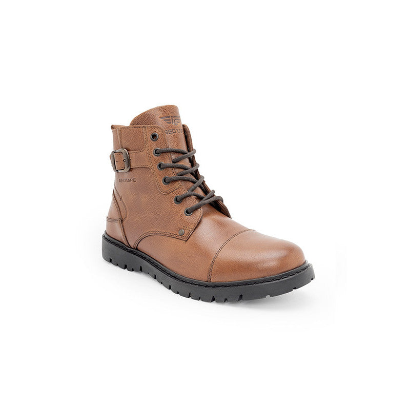 Genuine Leather Ankle Length Boots for Men | Soft Cushioned Insole, Slip-ResisTance, Dynamic Feet Support, Arch Support & Shock Absorption