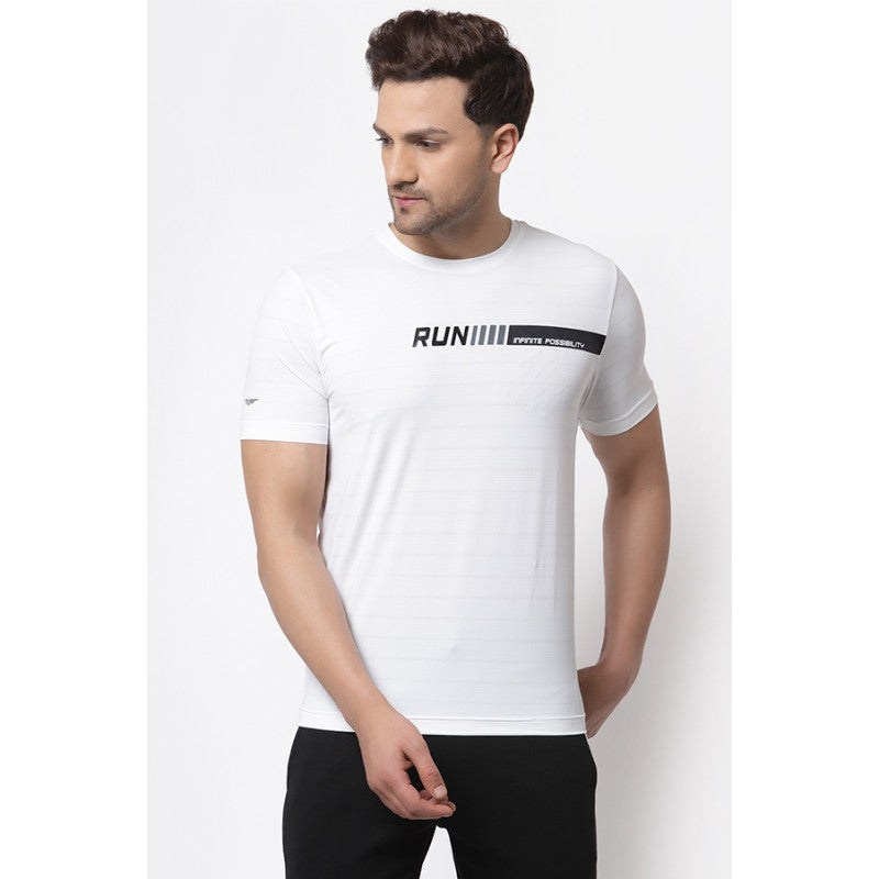 Men's White Active wear T-Shirt - S / White / 32*27*2.5