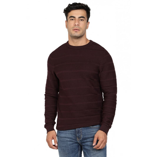 Mens Burgundy Sweater