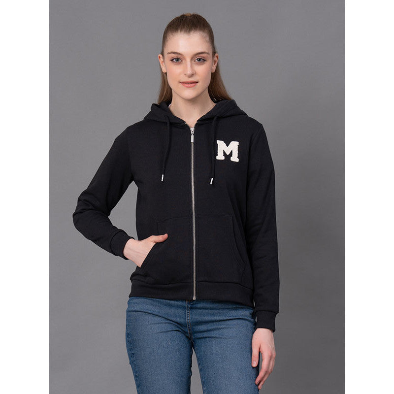 RedTape Casual Black Hoodie for Women | Style and Comfort | Durable