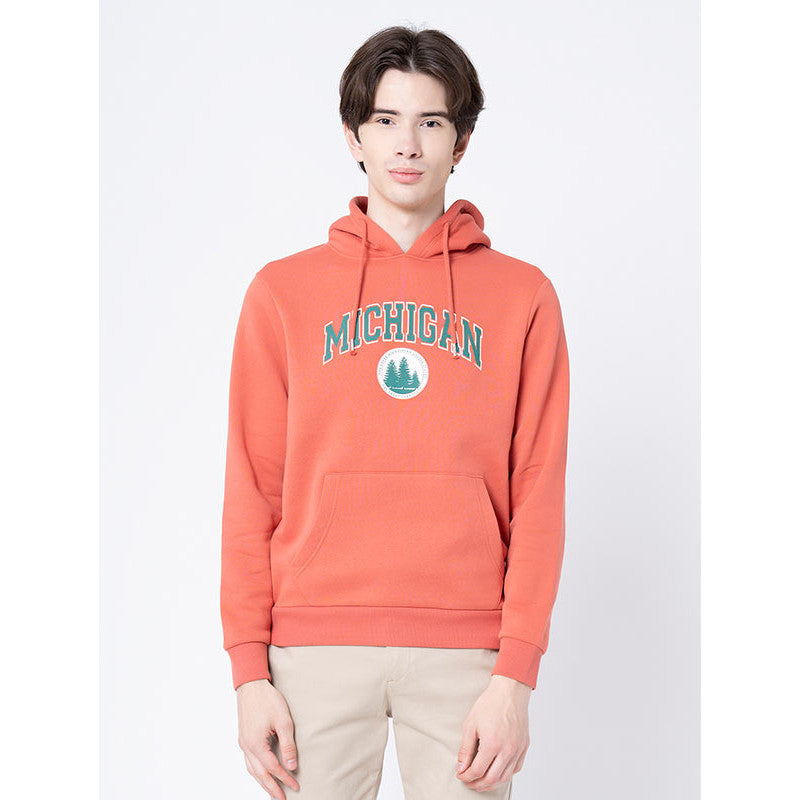 Casual Graphic Hoodie For Men - M / Coral / 32*27*2.5
