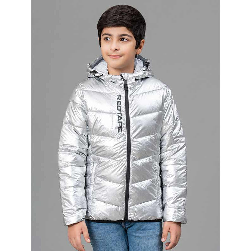 RedTape Silver Jacket for Boy | Comfortable & Durable