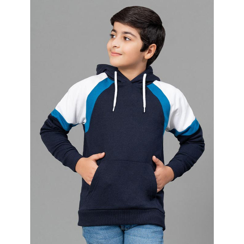 RedTape Dark Navy Hoodie for Boy | Comfortable & Durable