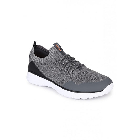 Men Dark Grey Walking Shoes