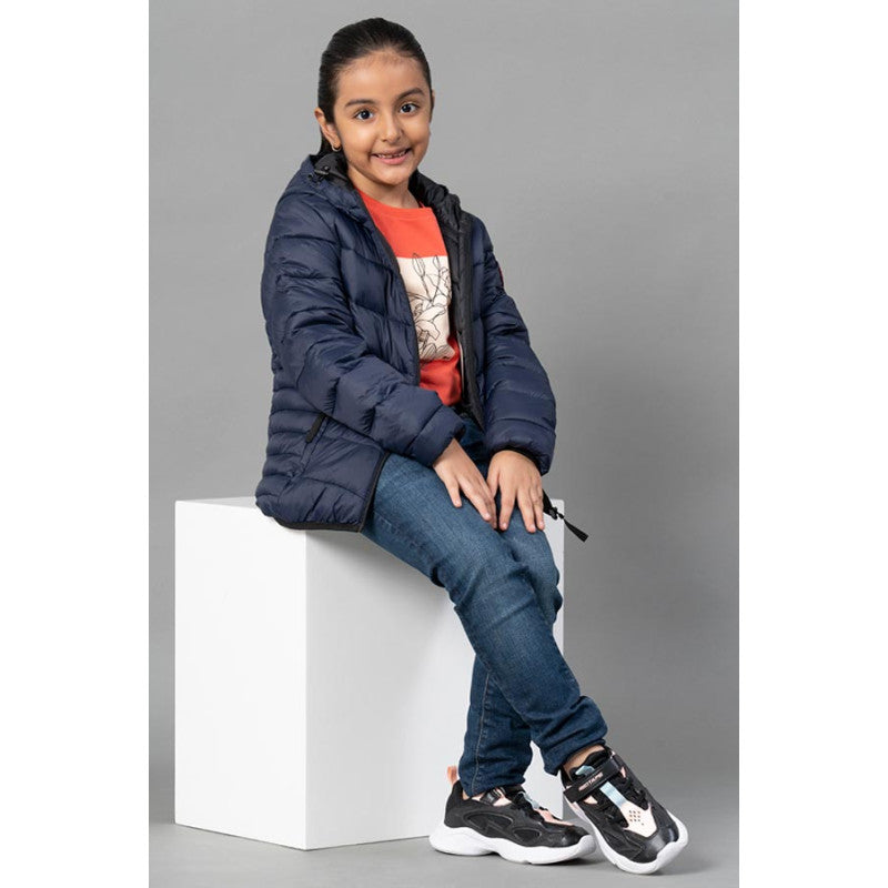 Kids Unisex Navy Padded Jacket