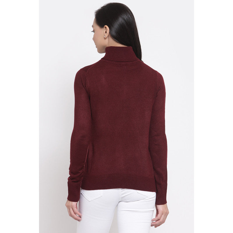 MODE by RedTape Women's Maroon Sweater