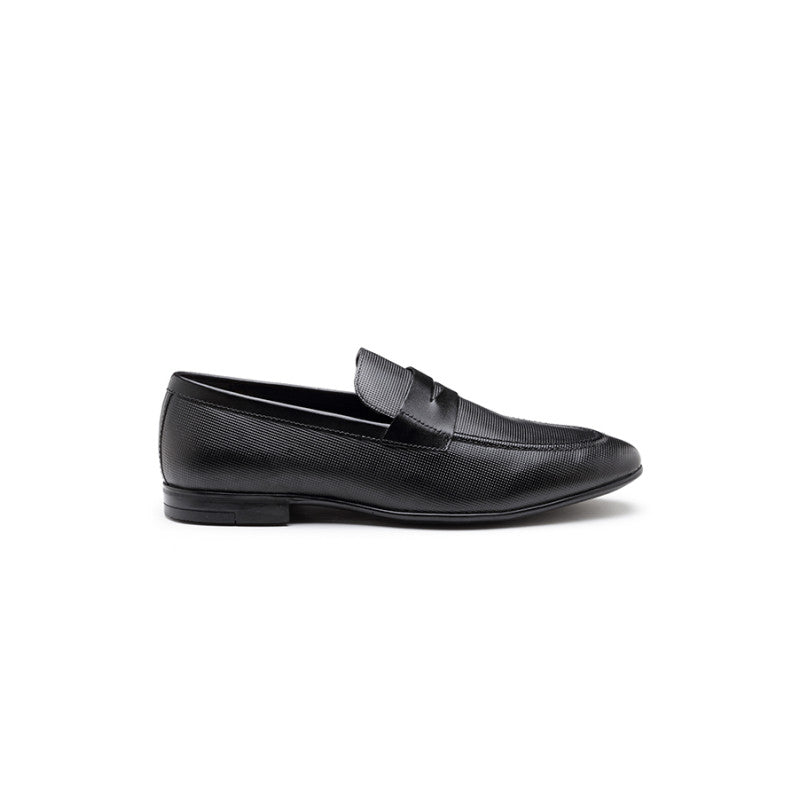 Men's Black Slip-On Shoes