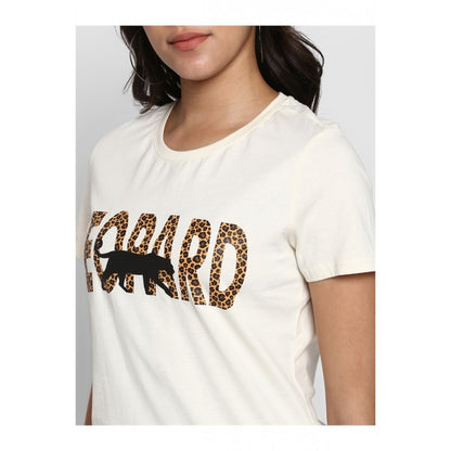 Women Off White T Shirt