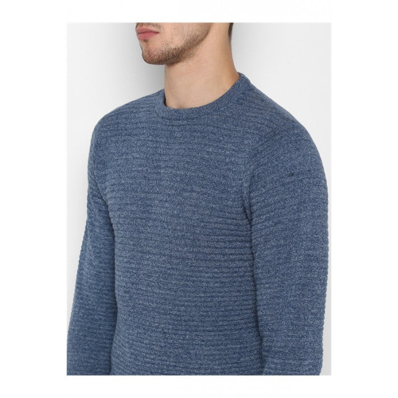 Mens Light Blue Melange Sweater