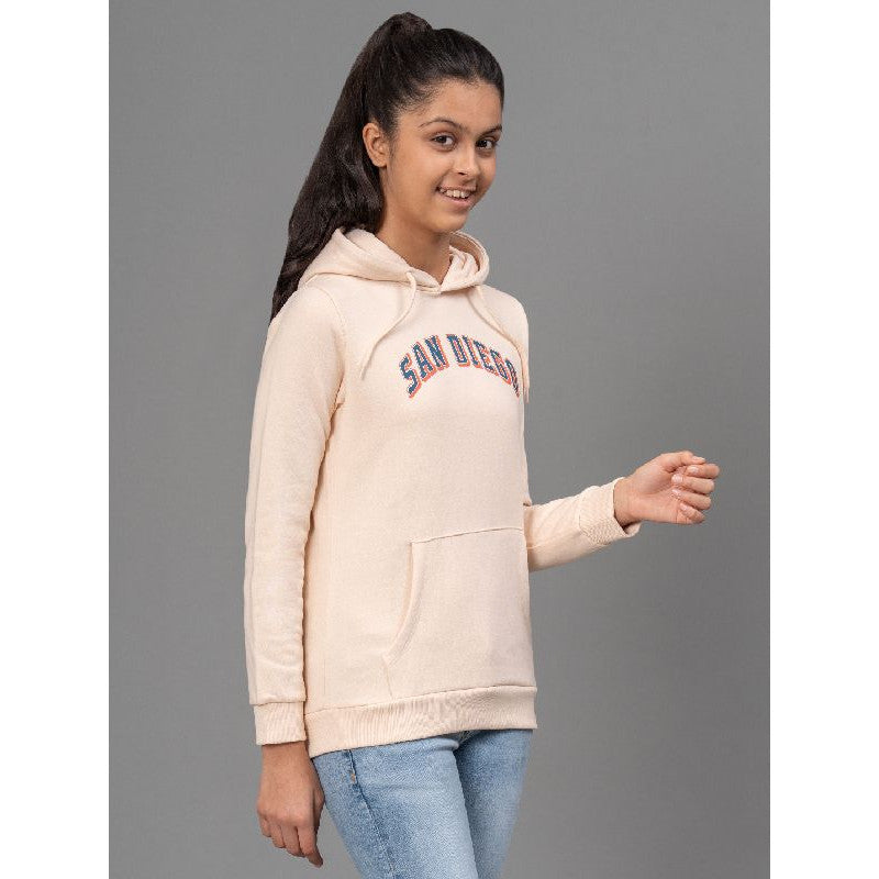 Ecru Hoodie for Girls