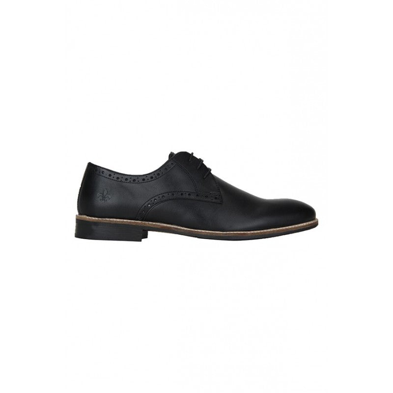 Bond Street by RedTape Men Black Derby Shoes