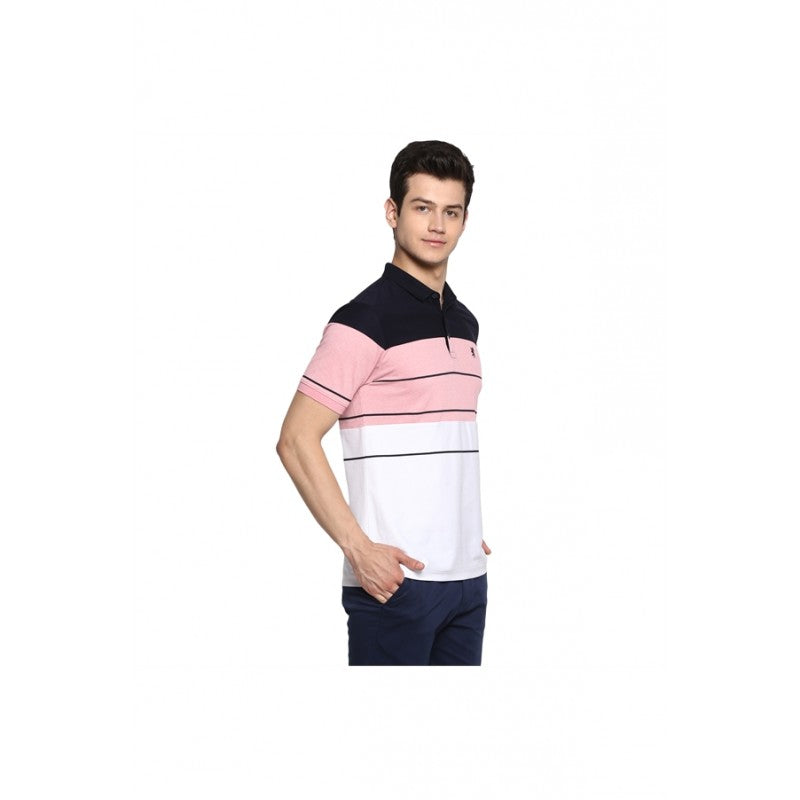 Mens Pink Melange T Shirt