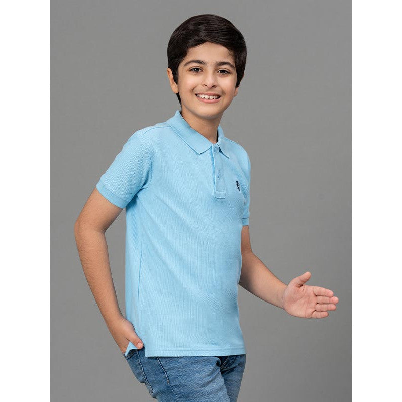 RedTape Sky Blue T-Shirt for Boys | Comfortable and Durable