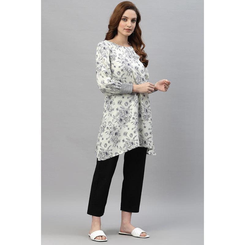 Women's Navy Printed Tunic