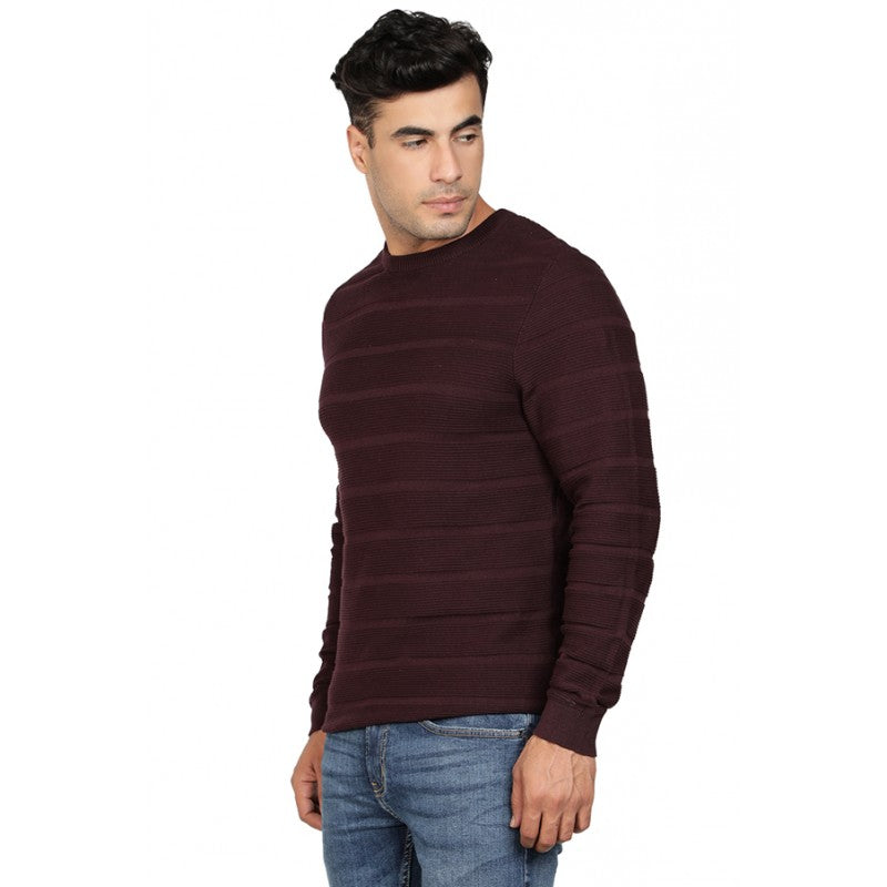 Mens Burgundy Sweater