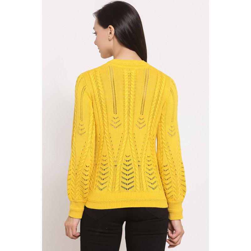 MODE by RedTape Women's Yellow Sweater