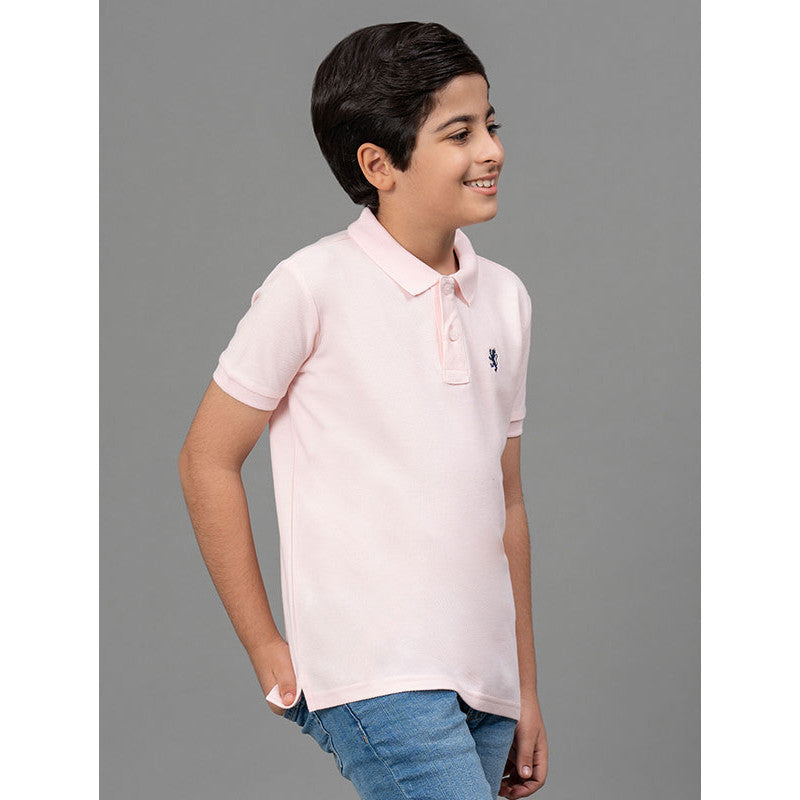 RedTape Pink T-Shirt for Boys | Comfortable and Durable