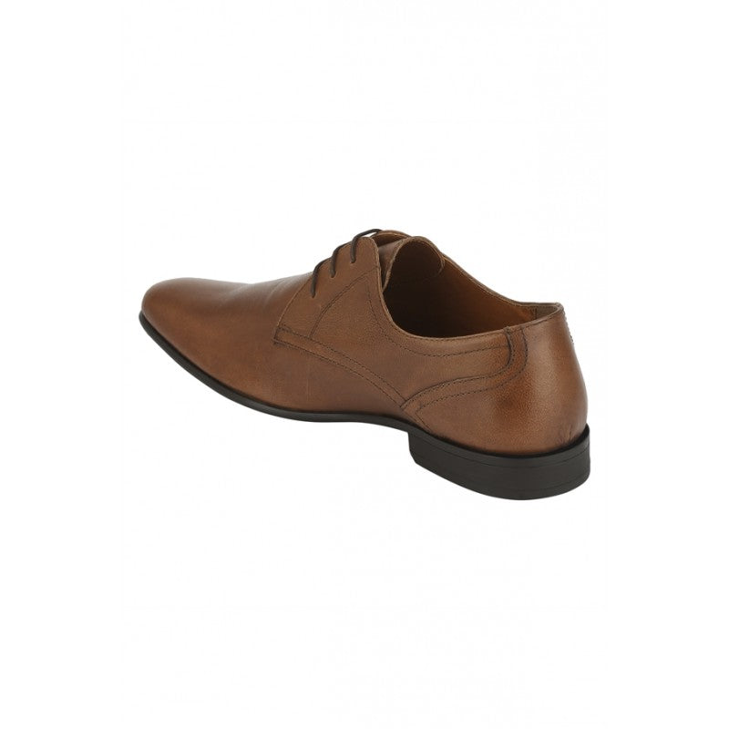 RedTape Men Tan Derby Shoes