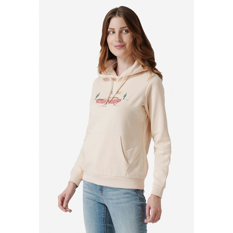 Women Ecru Hoodie