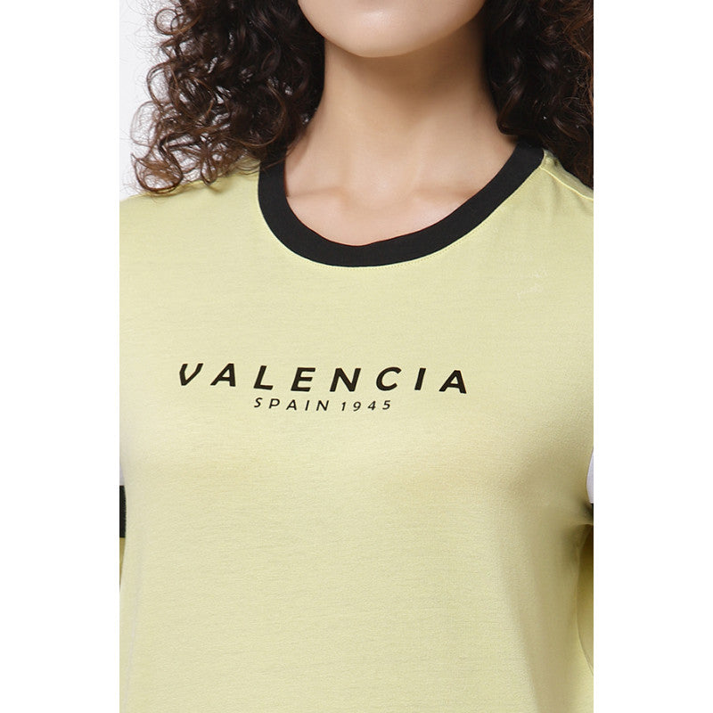 Women Lemon Round Neck T-Shirt
