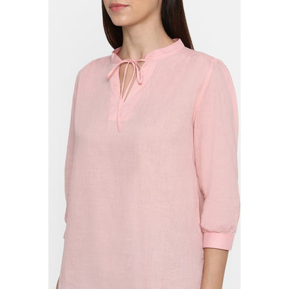 Women Light Pink Top Blouse