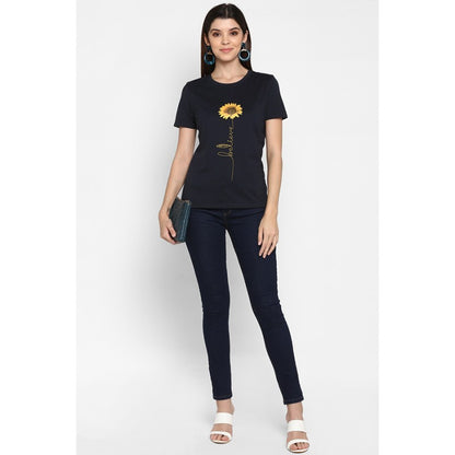 Women Navy T Shirt