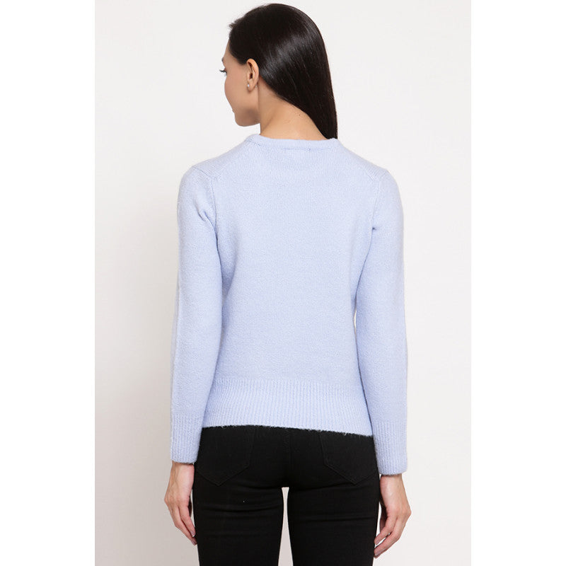 MODE by RedTape Women's Light Blue Sweater