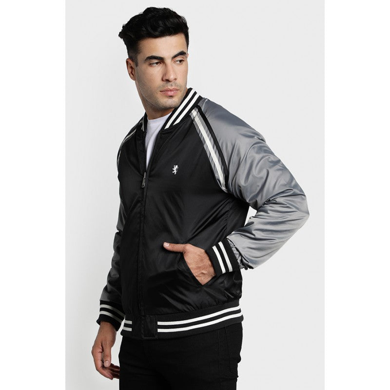Black Dark Blue Reversible Men's Jacket